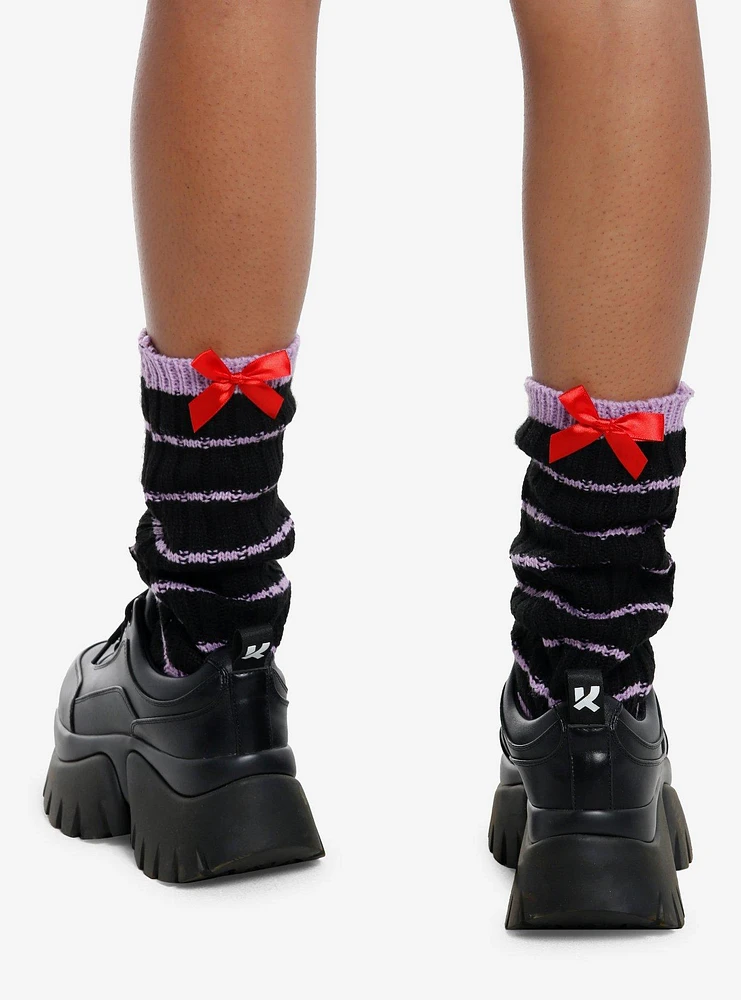 Studio Ghibli® Kiki's Delivery Service Jiji Stripe Slouchy Knee-High Socks