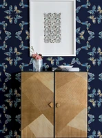 EttaVee Papillon Blue Peel & Stick Wallpaper