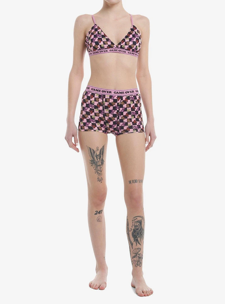 Five Nights At Freddy's Character Checker Bralette