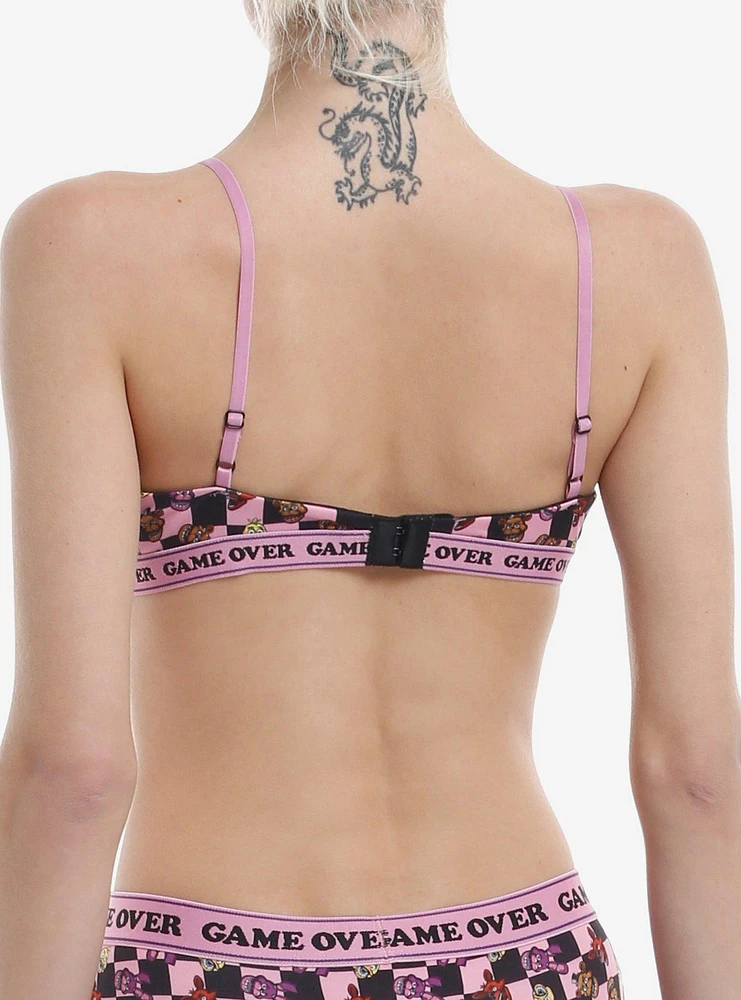 Five Nights At Freddy's Character Checker Bralette