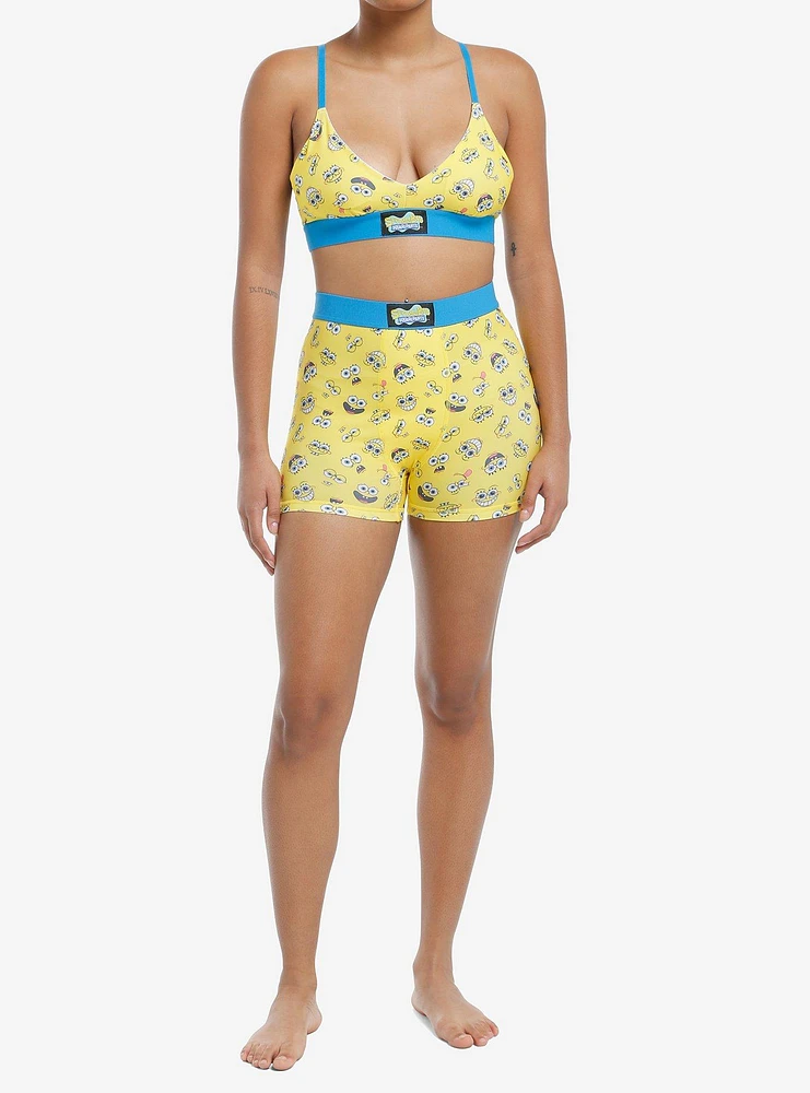 SpongeBob SquarePants Faces Bra & Boyshort Panty Set