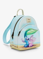 Loungefly Disney Stitch & Angel Beach Date Mini Backpack