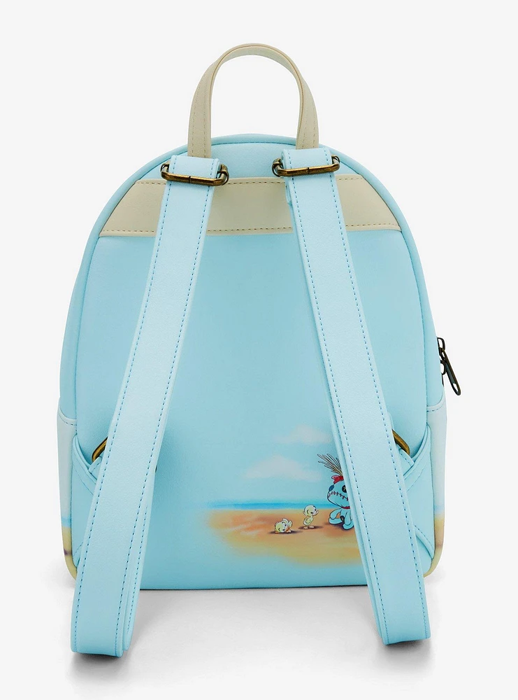 Loungefly Disney Stitch & Angel Beach Date Mini Backpack