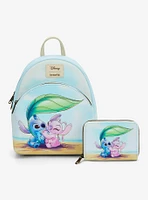 Loungefly Disney Stitch & Angel Beach Date Mini Backpack