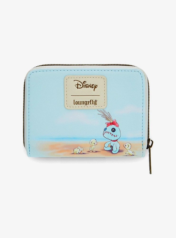 Loungefly Disney Stitch & Angel Beach Date Mini Zipper Wallet