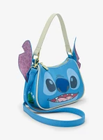 Loungefly Disney Lilo & Stitch Floral Stitch Figural Crossbody Bag - BoxLunch Exclusive