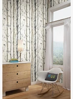 Birch Trees Brown Peel & Stick Wallpaper