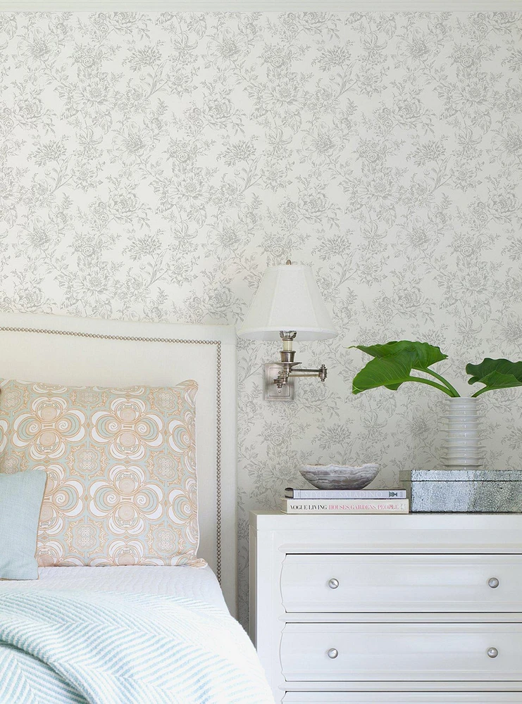 Wren Grey Peel & Stick Wallpaper