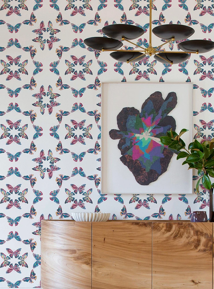 EttaVee Papillon Peel & Stick Wallpaper