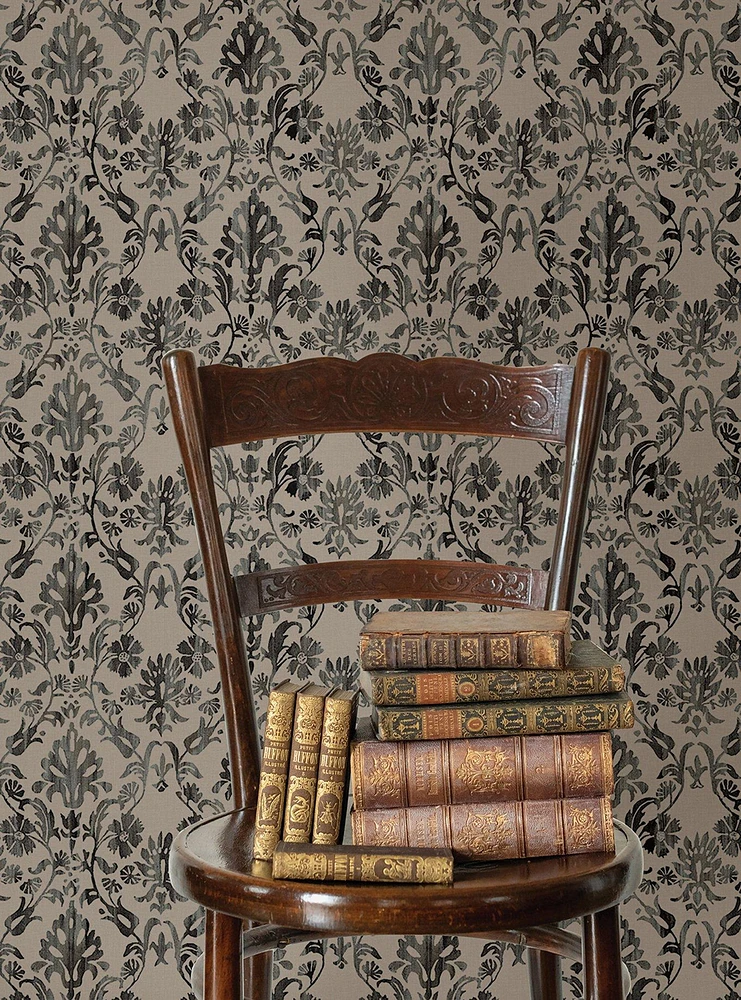 Blooming Damask Taupe Peel & Stick Wallpaper