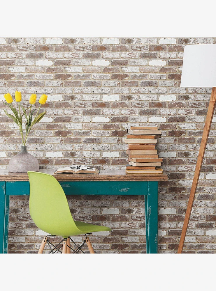 Reclaimed Brick Peel & Stick Wallpaper