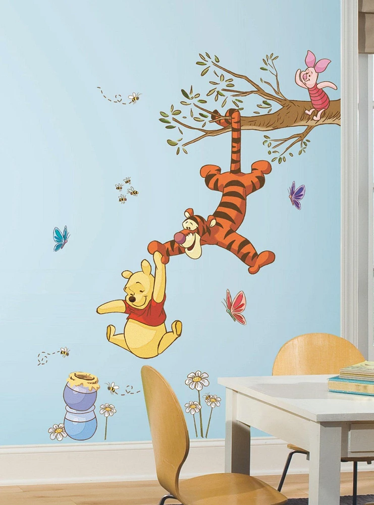 Disney Winnie the Pooh Swinging For Honey Giant Wall Decals