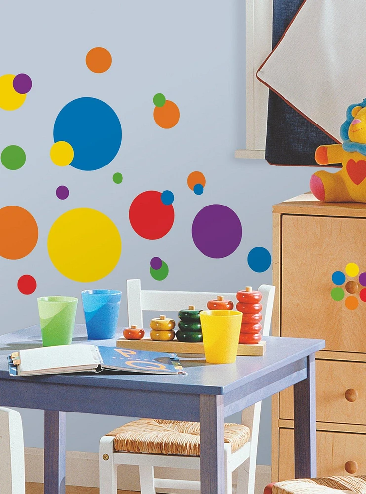 Just Dots Primary Wall Decals