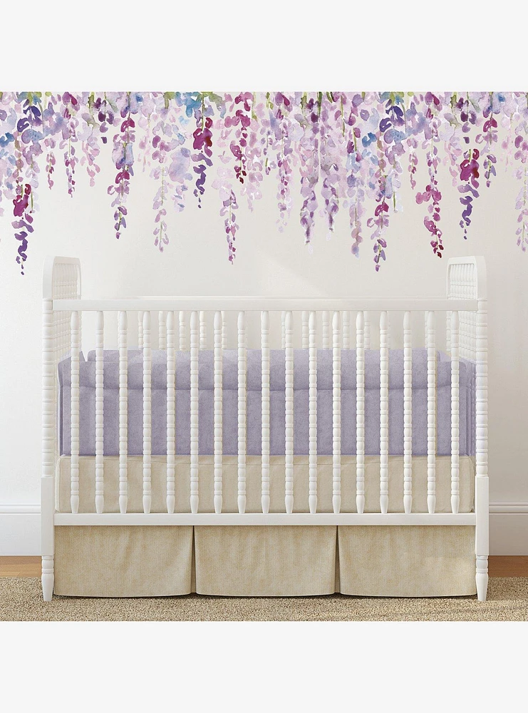 Watercolor Wisteria Giant Wall Decals