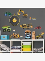 New Speed Limit Construction Vehicles Wall Decals