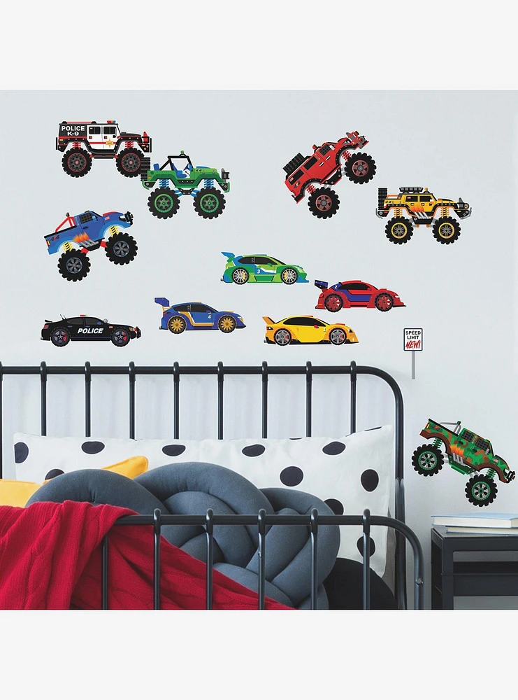 New Speed Limit Trucks Wall Decals