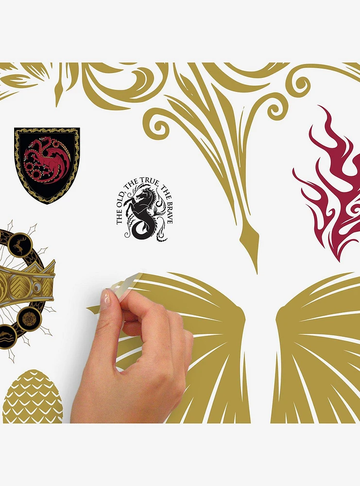 House of the Dragon Gold Wall Decals