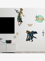 The Legend of Zelda: Tears of the Kingdom Zelda & Link Wall Decals