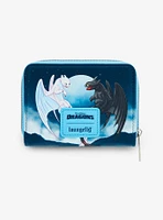 Loungefly How To Train Your Dragon Toothless & Light Fury Babies Mini Zipper Wallet