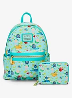 Loungefly Pokémon Water Type Lily Pad Allover Print Mini Backpack - BoxLunch Exclusive