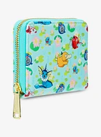 Loungefly Pokémon Water Type Lily Pad Allover Print Small Zip Wallet - BoxLunch Exclusive