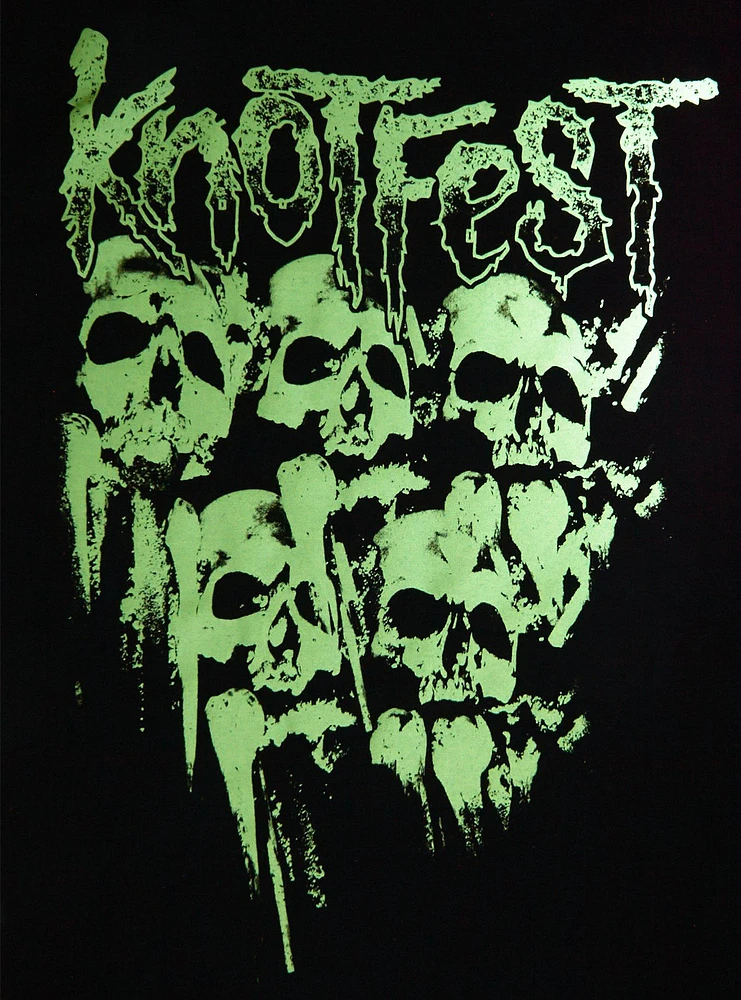 Slipknot Knot Fest Skulls Glow-In-The-Dark T-Shirt