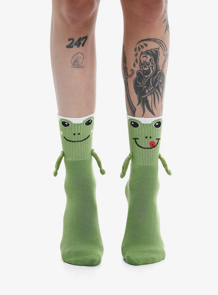 Frog Magnetic Arms Mismatch Crew Socks