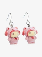 Sanrio Hello Kitty and Friends Flocked Latte Bear My Melody Earrings