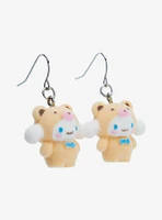 Sanrio Hello Kitty and Friends Flocked Latte Bear Cinnamoroll Earrings