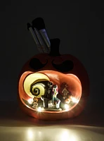 Disney The Nightmare Before Christmas Jack & Sally Pumpkin Light-Up Makeup Brush Holder & Brush Set - BoxLunch Exclusive