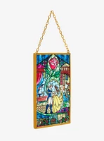 Disney Beauty and the Beast Stained Glass Scene Wall Hanging