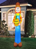 Inflatable Harvest Scarecrow Holding Pumpkin