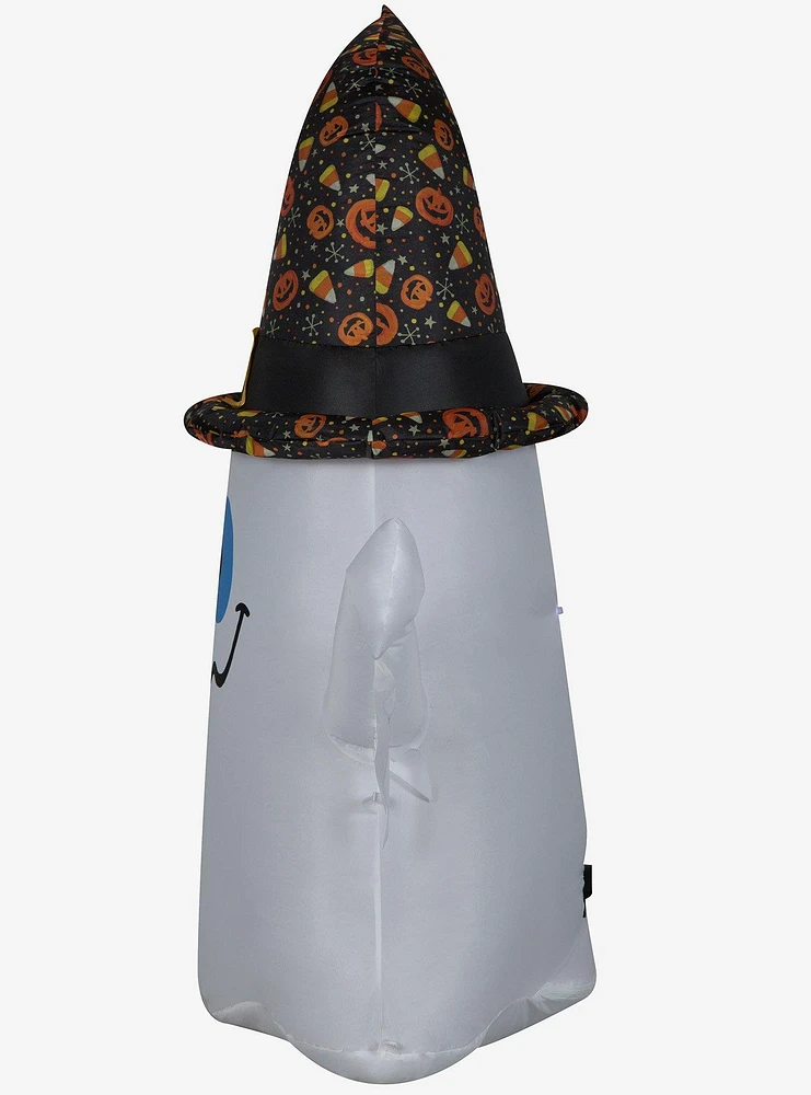 Ghost in Witch Hat Inflatable Decor