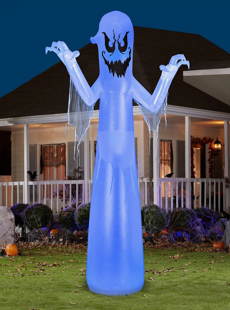 Giant Spooky Ghost with Flickering Light Inflatable Airblown