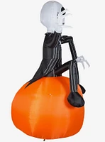 Disney Nightmare Before Christmas Jack Skellington On Jack-O'-Lantern Inflatable Decor