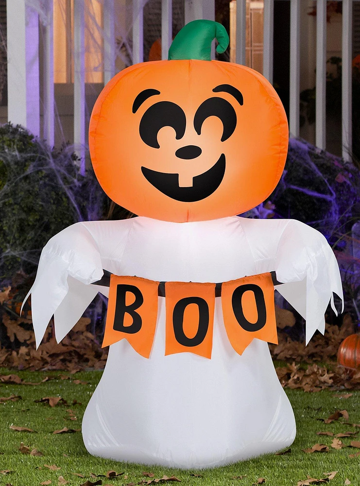 Jack-O'-Lantern Ghost Inflatable Decor