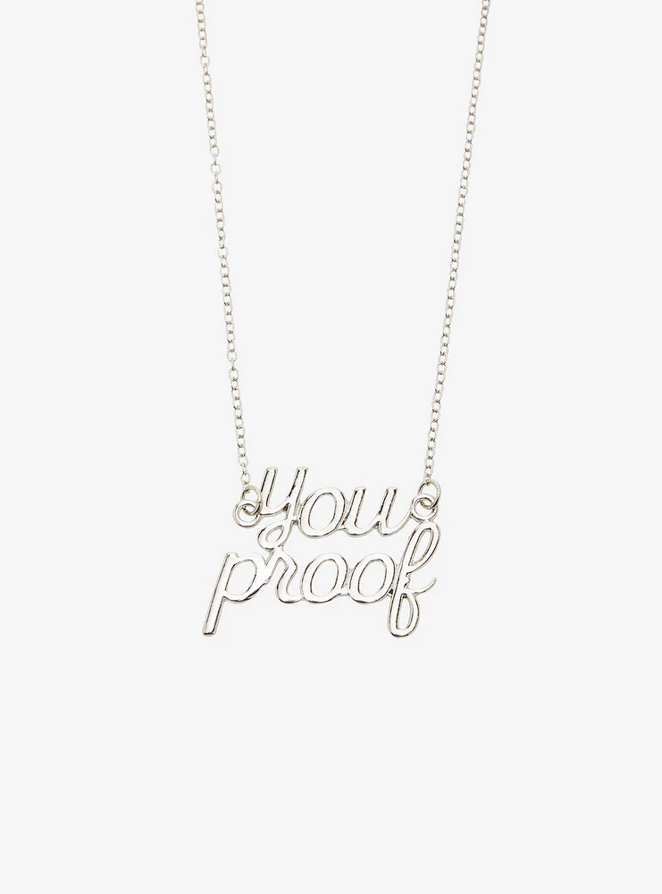 Morgan Wallen You Proof Nameplate Necklace