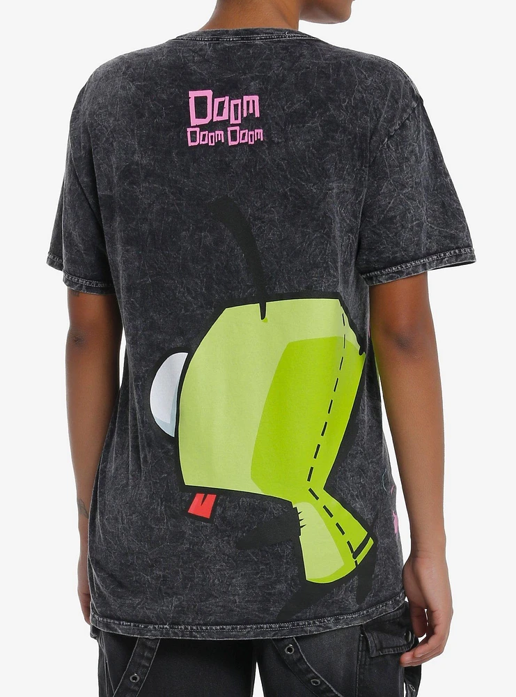 Invader Zim GIR Explosion Wash Boyfriend Fit Girls T-Shirt