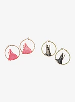 Wicked Glinda & Elphaba Hoop Earring Set