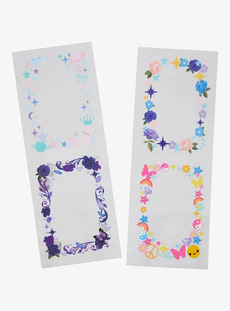 Photo Card Flower Planet Sticker Frame Sheet