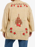 Disney Beauty And The Beast Roses & Friends Girls Cardigan Plus