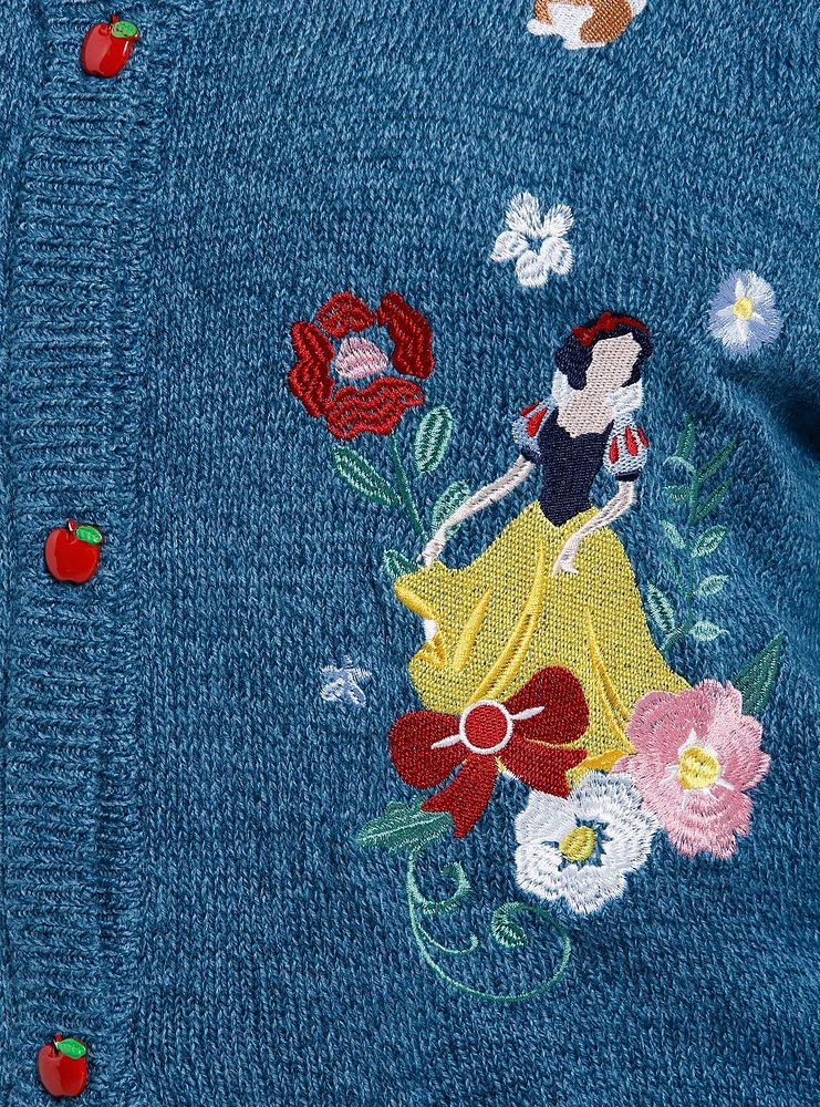 Disney Snow White And The Seven Dwarfs Flowers & Animals Girls Cardigan Plus