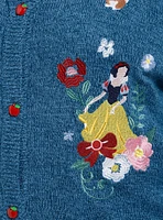 Disney Snow White And The Seven Dwarfs Flowers & Animals Girls Cardigan Plus