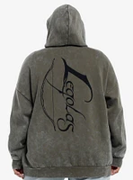 The Lord Of Rings Legolas Oversized Girls Hoodie Plus