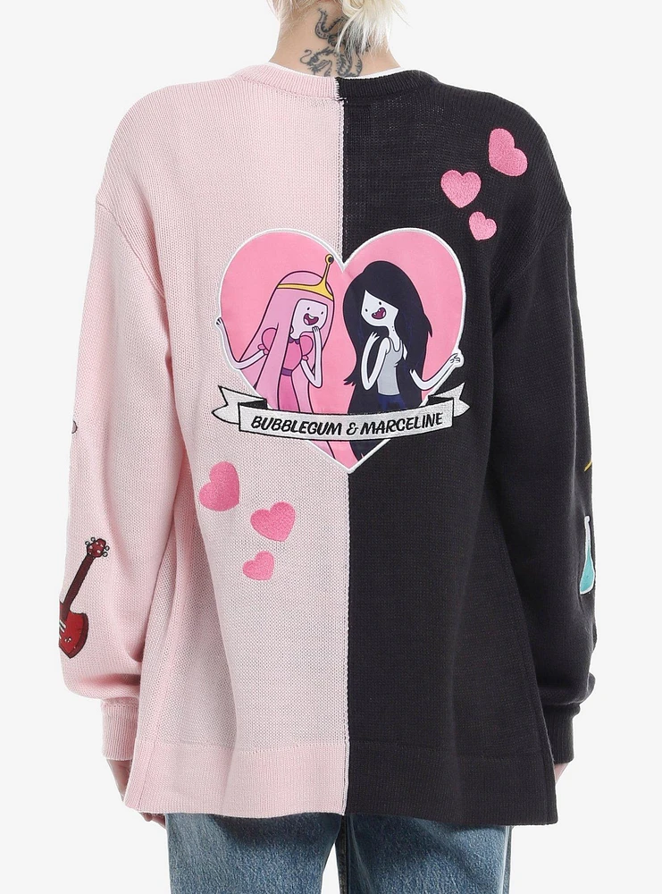 Adventure Time Marceline & Princess Bubblegum Hearts Girls Cardigan