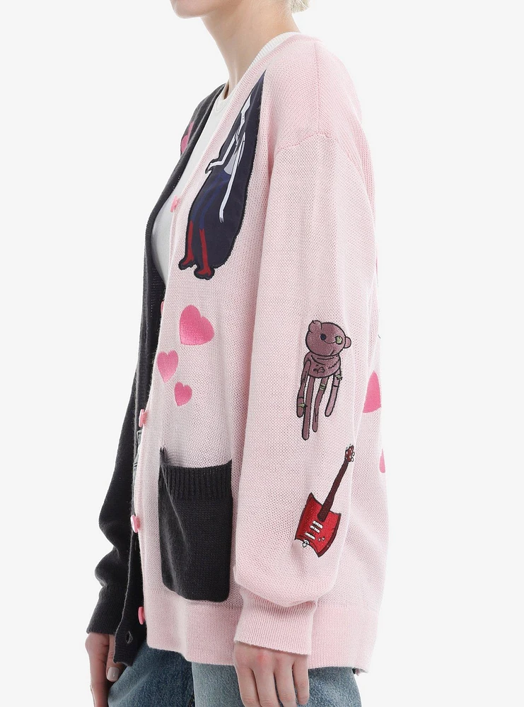 Adventure Time Marceline & Princess Bubblegum Hearts Girls Cardigan