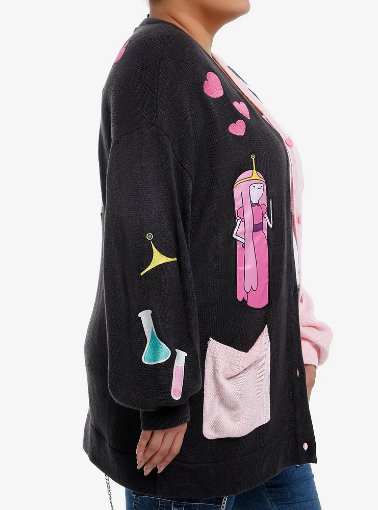 Adventure Time Marceline & Princess Bubblegum Hearts Girls Cardigan Plus