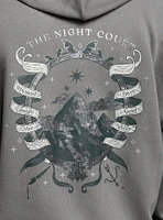 A Court Of Thorns And Roses Night Girls Oversized Hoodie