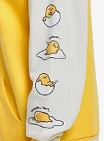 Gudetama Puff Print Girls Oversized Hoodie