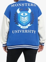 Disney Pixar Monsters University College Girls Varsity Jacket Plus